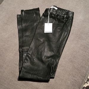 Walter Baker M Black Leather Pants